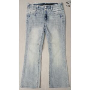 Apt. 9 (10) Boot Cut Straight Leg Stretch Light Denim Pants